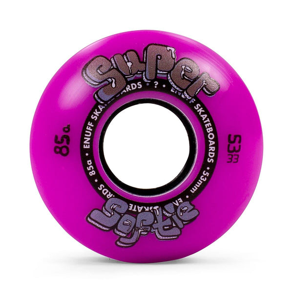 Enuff Skateboards Super Softie Park Street Filmer Skateboard wheels 85a - Purple - Skatewarehouse.co.uk