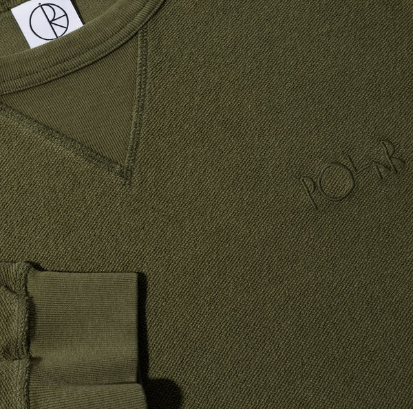 Polar Skate Co Reversed Sweater (Army Green )