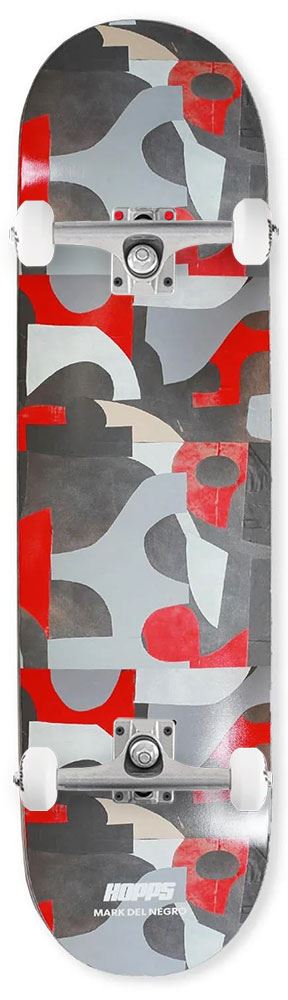 HOPPS Mark Del Negro 'Abstraction' x Venom Custom Complete Skateboard - 8.5" - Skatewarehouse.co.uk