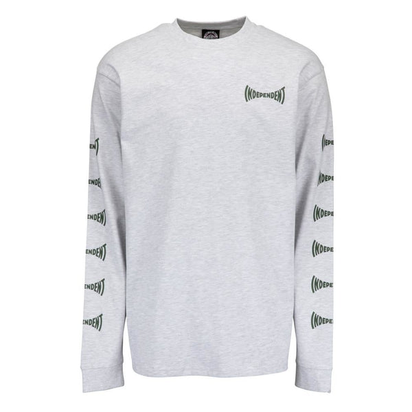 Independent Longsleeve T-Shirt Span L/S T-Shirt - Athletic Heather - Skatewarehouse.co.uk
