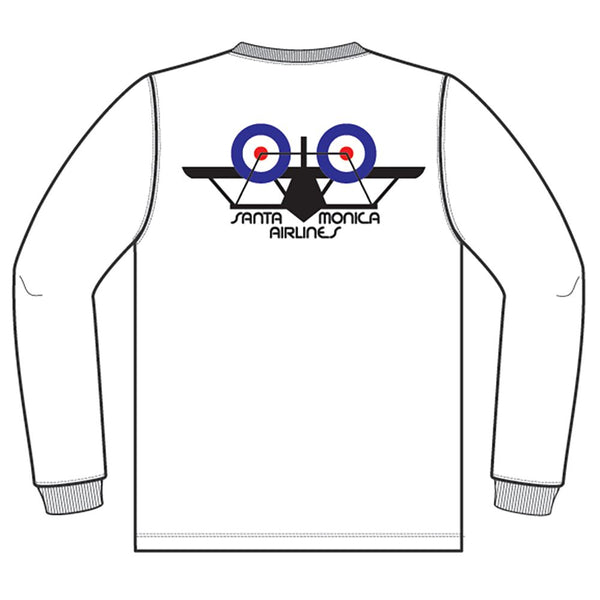 SMA Bi-Plane L / S Tee White