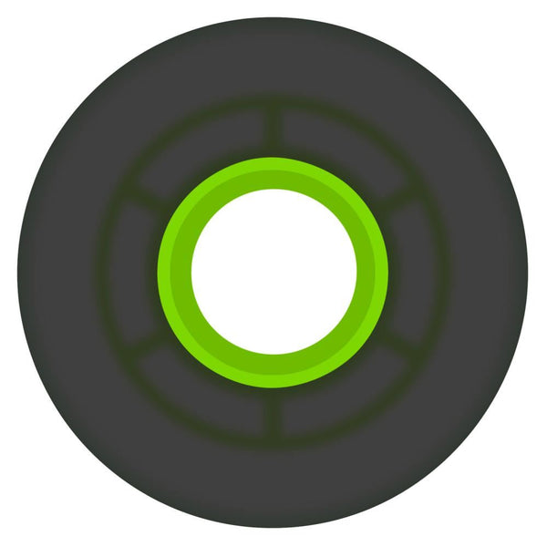 Ricta Skateboard Wheels Clouds Transparent 78a - Black / Green - Skatewarehouse.co.uk