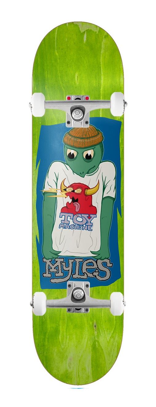 Toy Machine Myles Willard 'Turtle Shirt' x Venom Custom Complete Skateboard - 8.25"