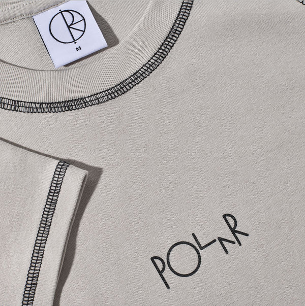 Polar Skate Co Baby Tee | Script Logo (Grey / Black)