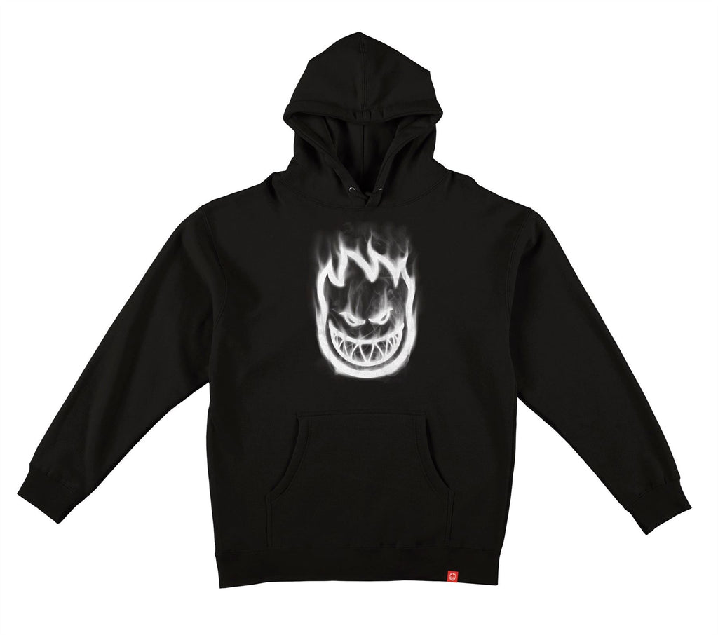 Spitfire Bighead Smoke Hoodie (Black w / White)