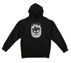 Spitfire Bighead Smoke Hoodie (Black w / White)