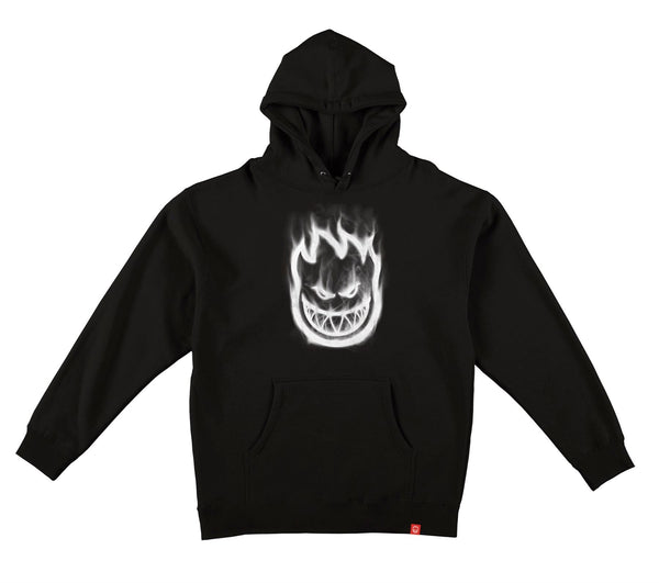 Spitfire Bighead Smoke Hoodie (Black w / White)