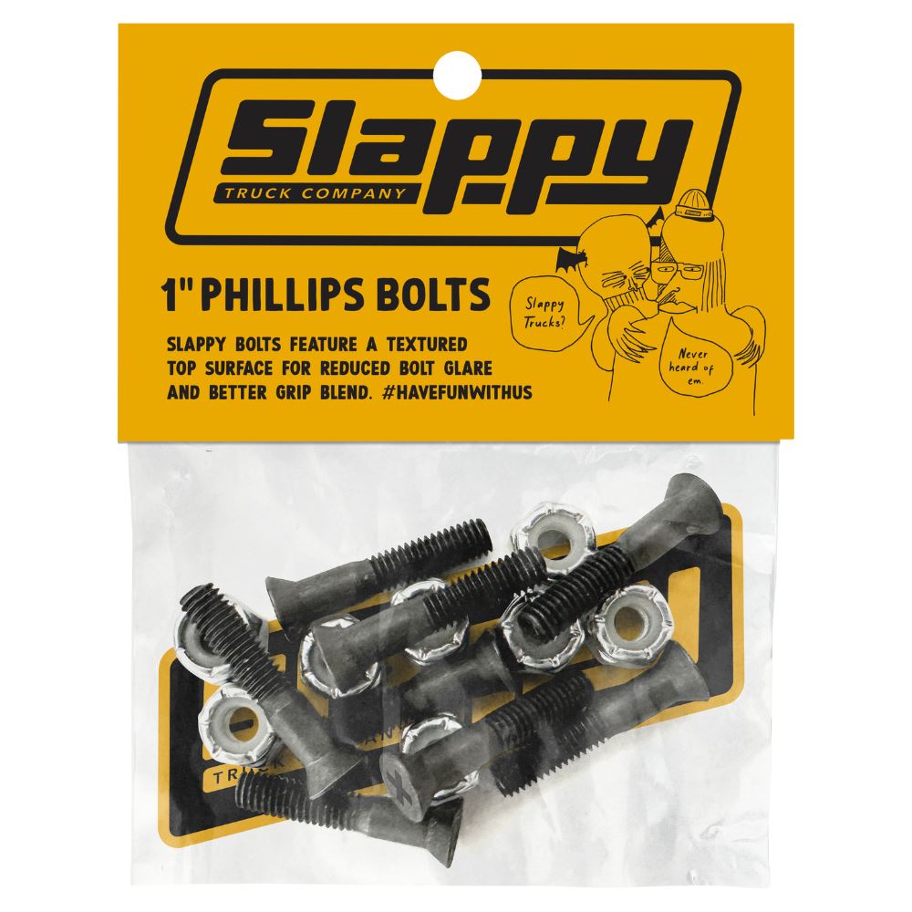 Slappy Phillips Bolts 10 Pack Black 1"