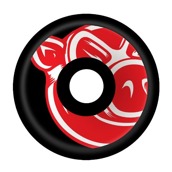 Pig Skateboard Wheels Conical Black Skateboard Wheels / 95A - Skatewarehouse.co.uk