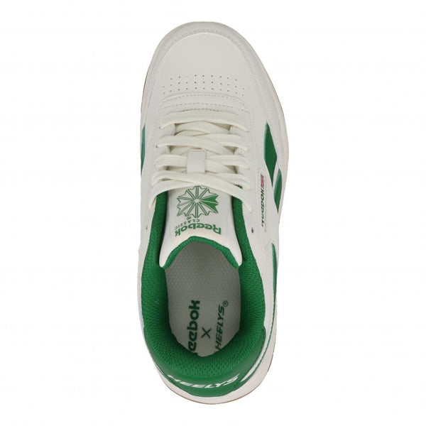 Heelys X Reebok Reebok Club C PU - Chalk / Green - Skatewarehouse.co.uk