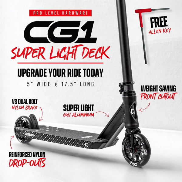 CORE CG1 Mini Complete Stunt Scooter - Black - Skatewarehouse.co.uk