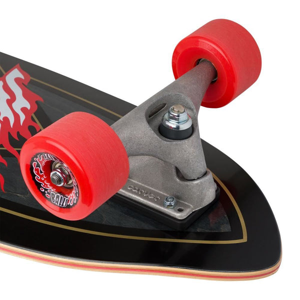 Santa Cruz x Carver Surfskate Complete Flamed Not a Dot - CX - 9.75