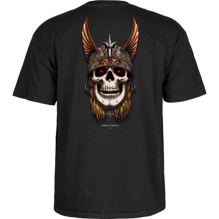 Powell Peralta Andy Anderson Skull Tee Black - Skatewarehouse.co.uk