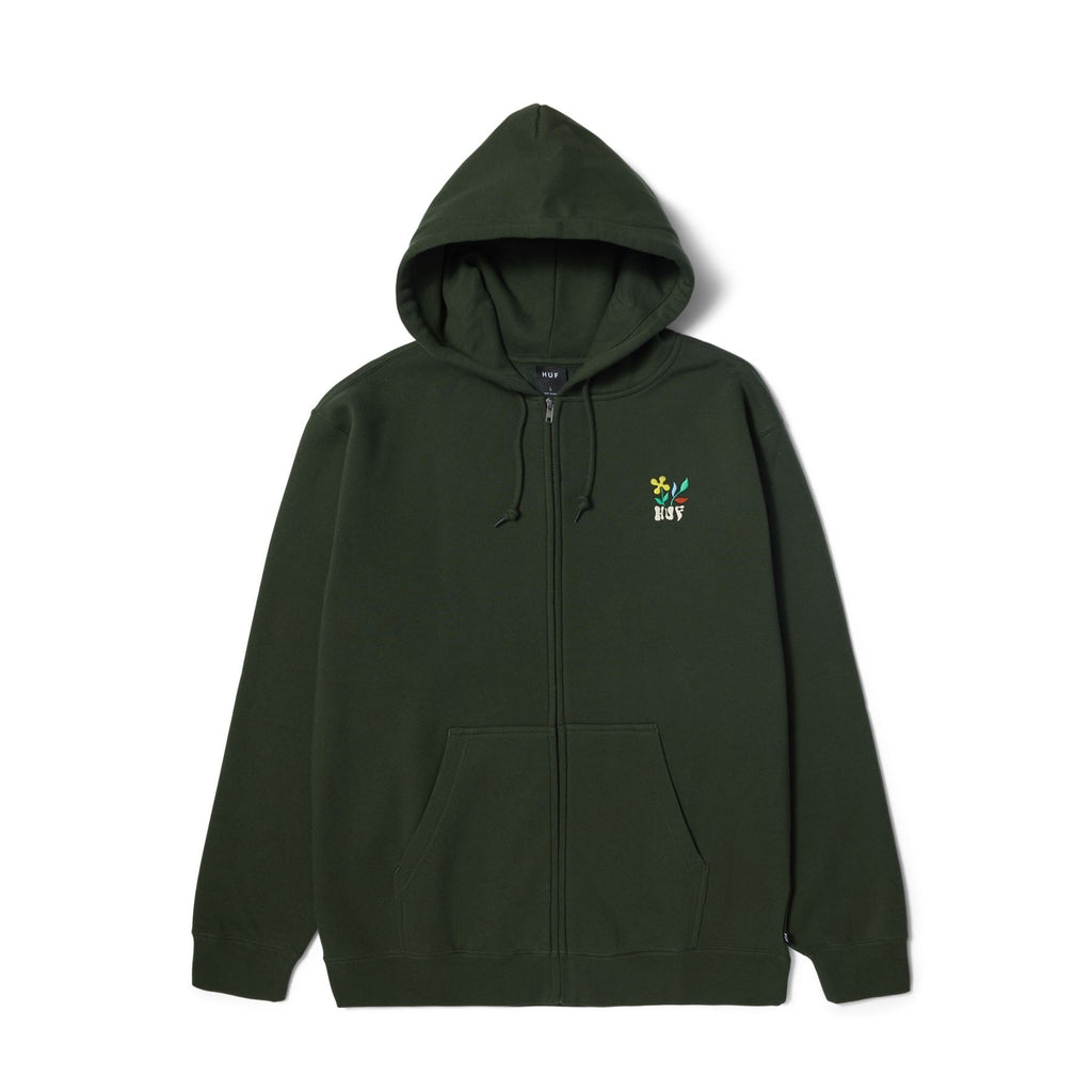 HUF Flower F / Z Hoodie (Hunter Green)