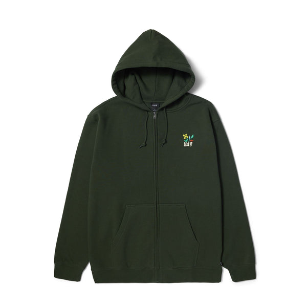 HUF Flower F / Z Hoodie (Hunter Green)