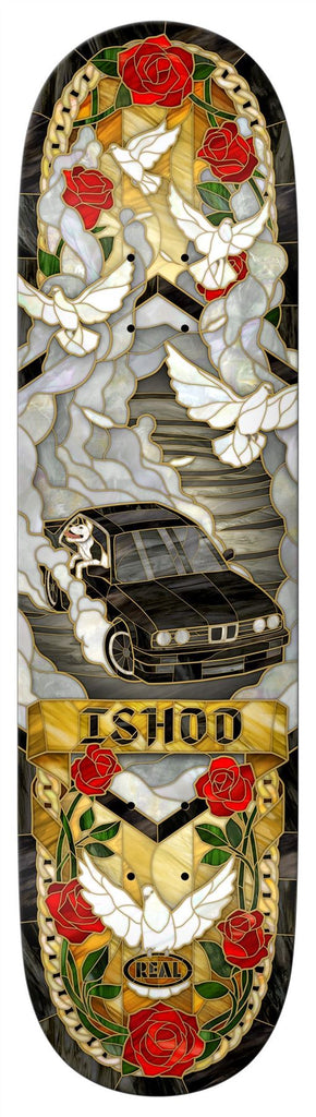 Real Ishod - Cathedral - *New* - Twin Tail (Multi) Skateboard Deck - 8.25"
