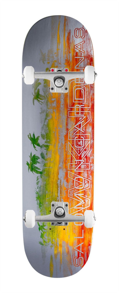 WKND Salomon Cardenas 'Naples' (PS) Rasta Dyed Veneer x Venom Custom Complete Skateboard - 8.5"