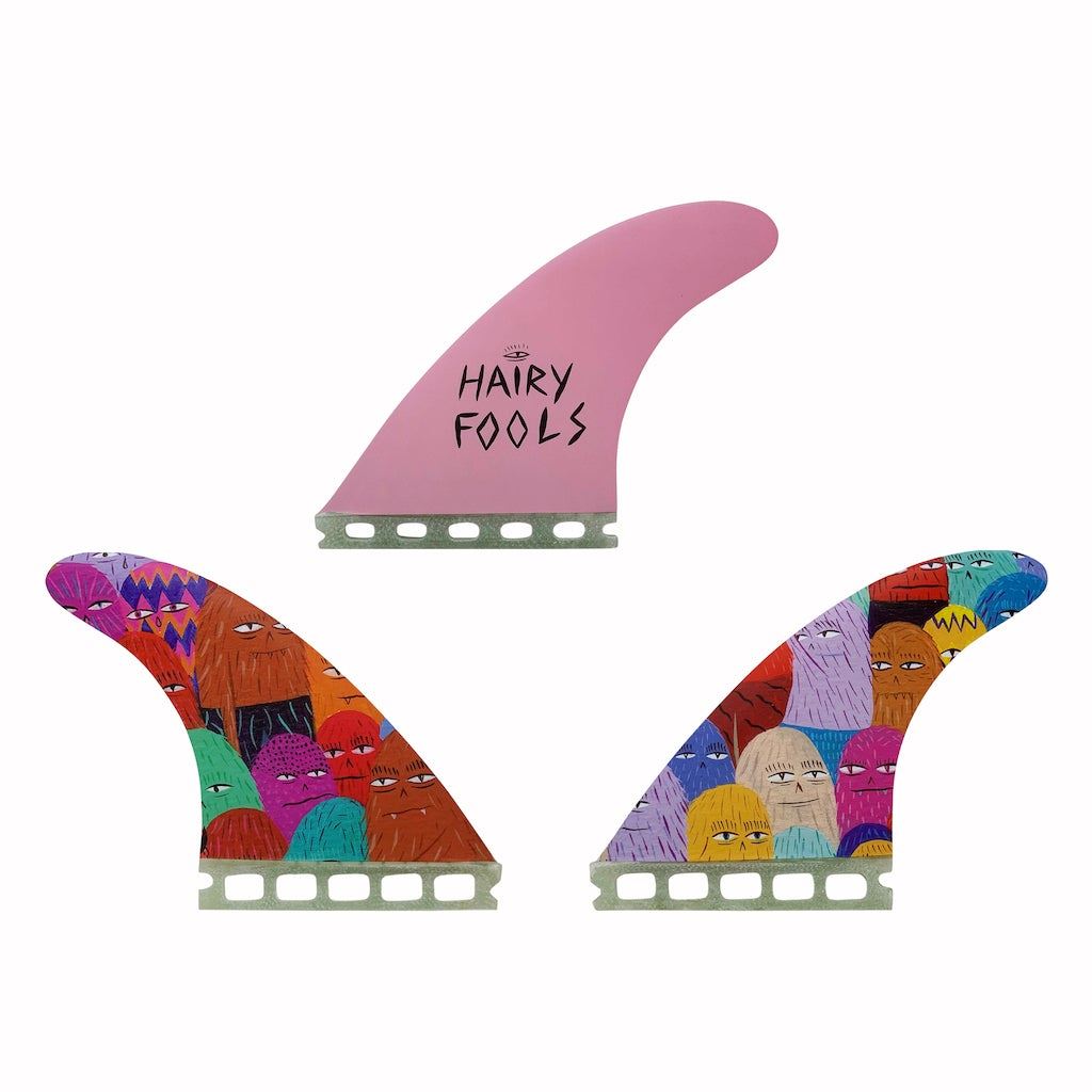 Captain Fin Co - Evan Rossell Hairy Fools Tri - Medium - Pink (Futures) - M
