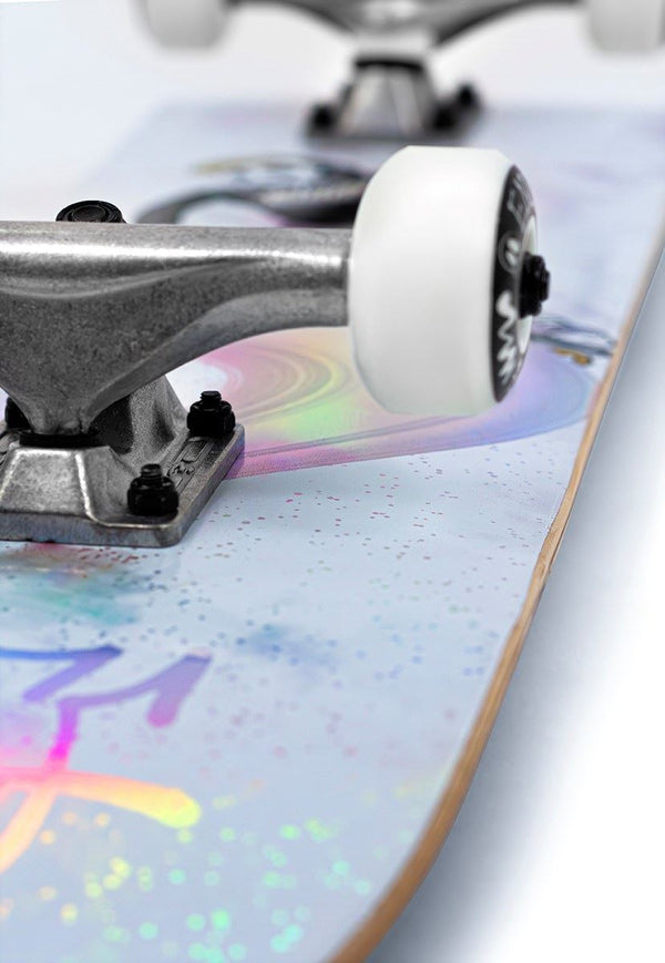 Enuff Skully Hologram White Complete Skateboard - 7.25
