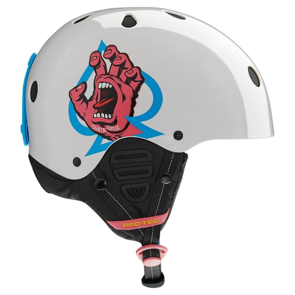 Pro-Tec Helmet X Santa Cruz Low Pro-Snow - White Gloss