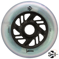 Luminous Led Inline Wheel (Set of 4 Wheels) - Black Pearl - 110Mm/85A - Skatewarehouse.co.uk