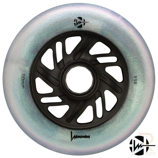 Luminous Led Inline Wheel (Set of 4 Wheels) - Black Pearl - 110Mm/85A - Skatewarehouse.co.uk