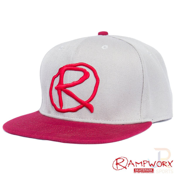 Rampworx Snapbacks LE 97.5 - Grey / Grey / Burgandy