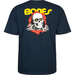 Powell Peralta Ripper Tee Navy - Skatewarehouse.co.uk