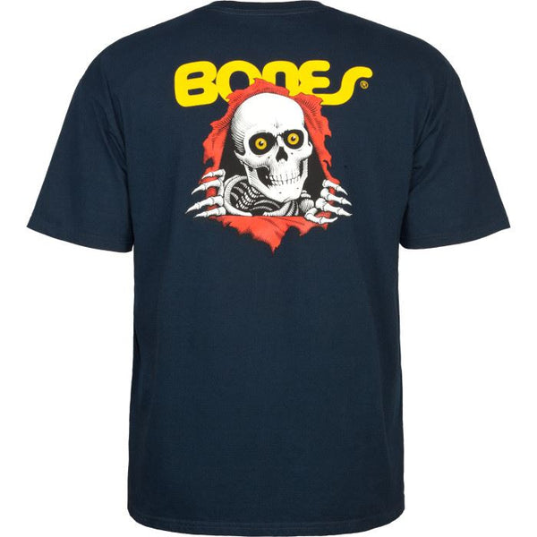 Powell Peralta Ripper Tee Navy - Skatewarehouse.co.uk