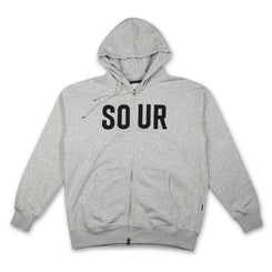 Sour Solution Zip Hood Grey - Skatewarehouse.co.uk