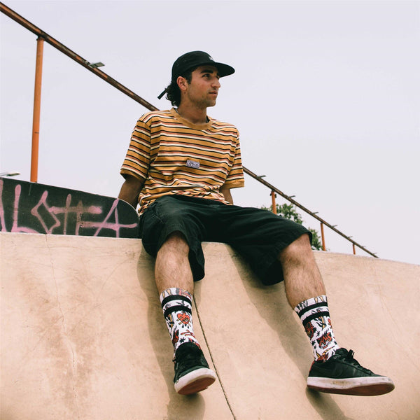 American Socks AMSCKS Striped Pale T-Shirt