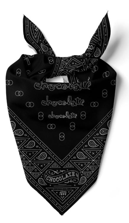 Chocolate Bandana Black - Skatewarehouse.co.uk