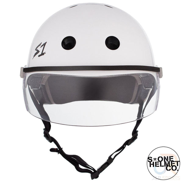 S1 Lifer Helmets inc Visor - White Gloss