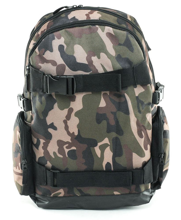Venom Skateboards PRO Backpack with Skate Carrier - Camo - Skatewarehouse.co.uk