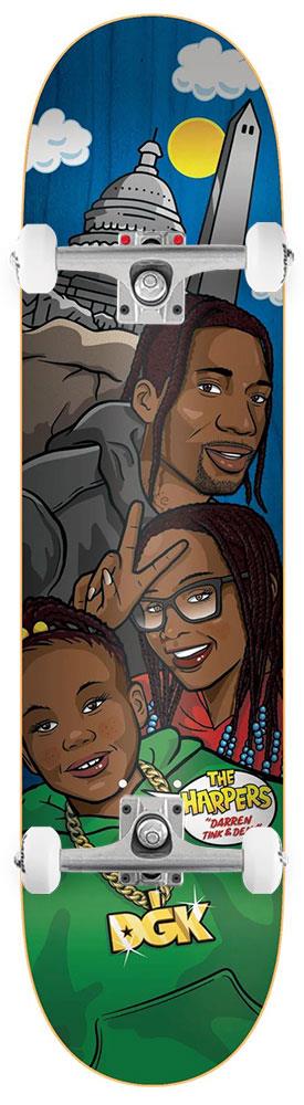 DGK Street Soldier 'The Harpers' x Venom Custom Complete Skateboard - 8.0" - Skatewarehouse.co.uk