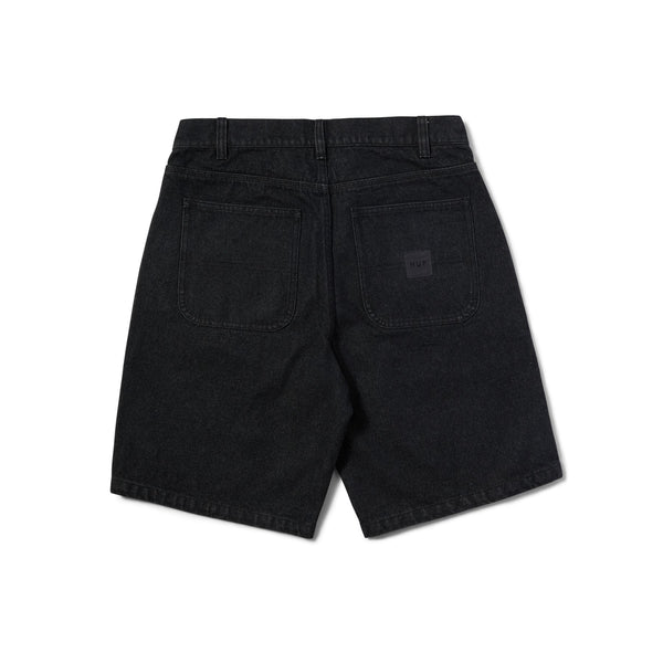 HUF Classic H Double Knee Denim Short (Black Denim)