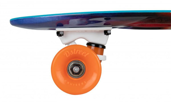 D Street Cruiser Tie-Dye Complete Cruiser Skateboard - 5.8