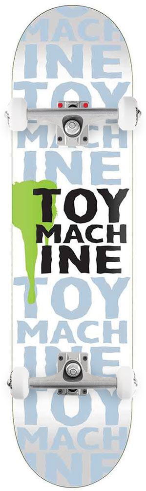 Toy Machine Drip White Custom Complete Skateboard - 8.0