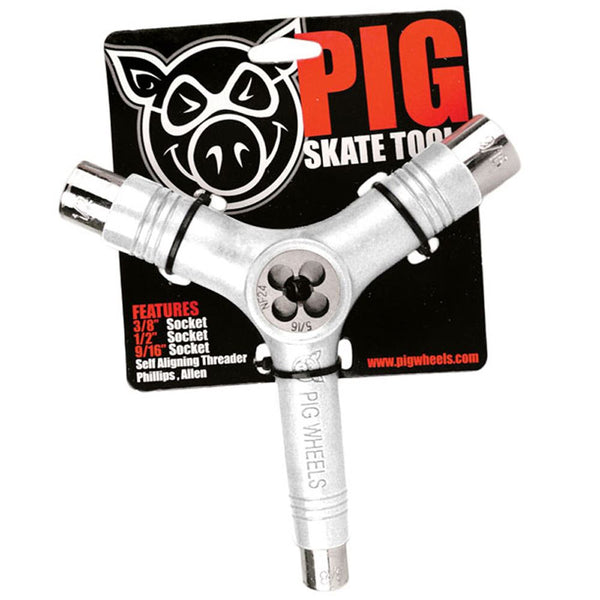 Pig Skateboard Tool White - Skatewarehouse.co.uk
