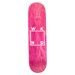 WKND White Logo On Veneer Skateboard Deck - 8.125" - Skatewarehouse.co.uk