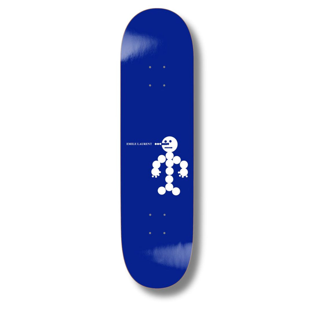 Polar Skate Co Emile Laurent - Snowman Blue Skateboard Deck - 8.0"