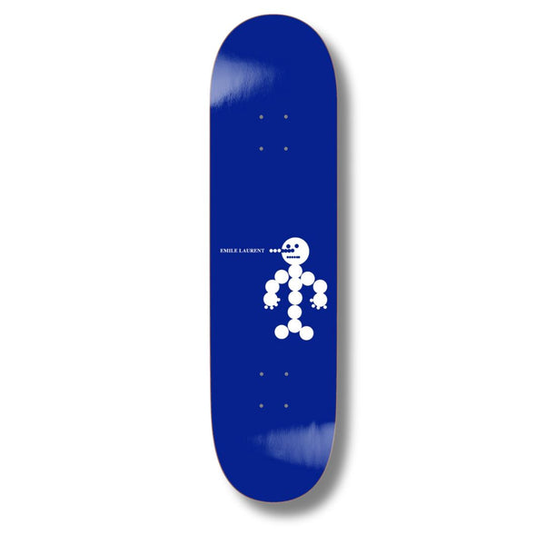 Polar Skate Co Emile Laurent - Snowman Blue Skateboard Deck - 8.0