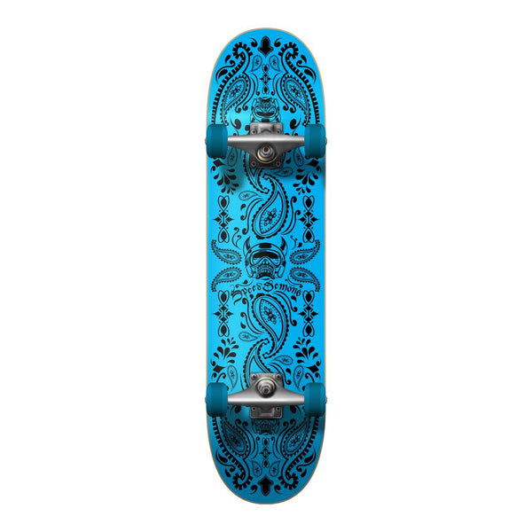 Speed Demons Bandana Blue / Black Complete Skateboard - 8.5