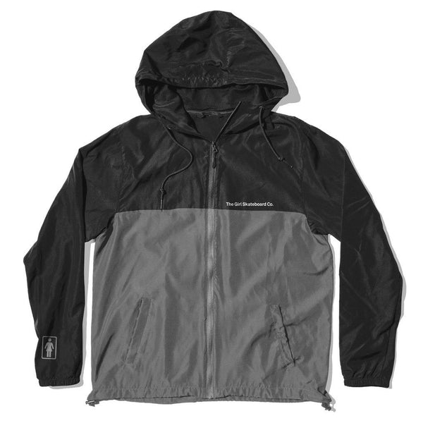Girl Company Jacket Black Grey - Skatewarehouse.co.uk