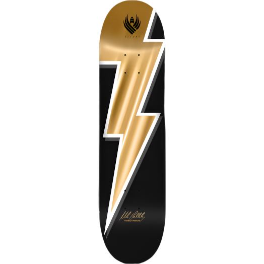 Powell Peralta Mike Vallely Lightning Bolt FLIGHT Gold Foil Skateboard Deck - 8.5