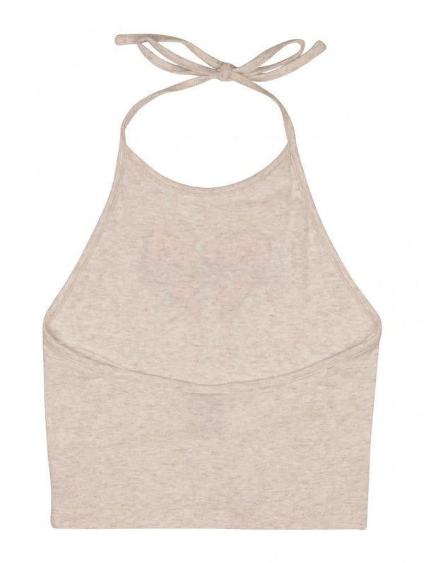 Santa Cruz Womens Top Heart Breaker Halter Top Athletic Heather - 12 - Skatewarehouse.co.uk