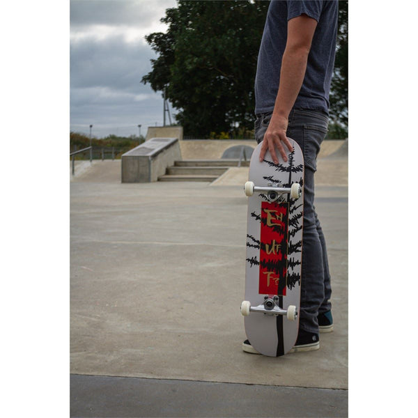 Enuff Evergreen Tree Complete Skateboard - Warm Grey Red - 8.0
