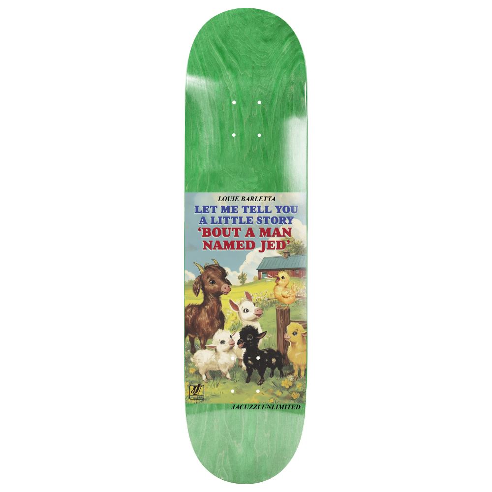 Jacuzzi Unlimited Louie Barletta Storybook EX7 Green Skateboard Deck - 8.25"