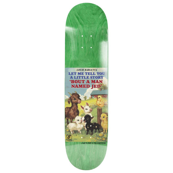 Jacuzzi Unlimited Louie Barletta Storybook EX7 Green Skateboard Deck - 8.25