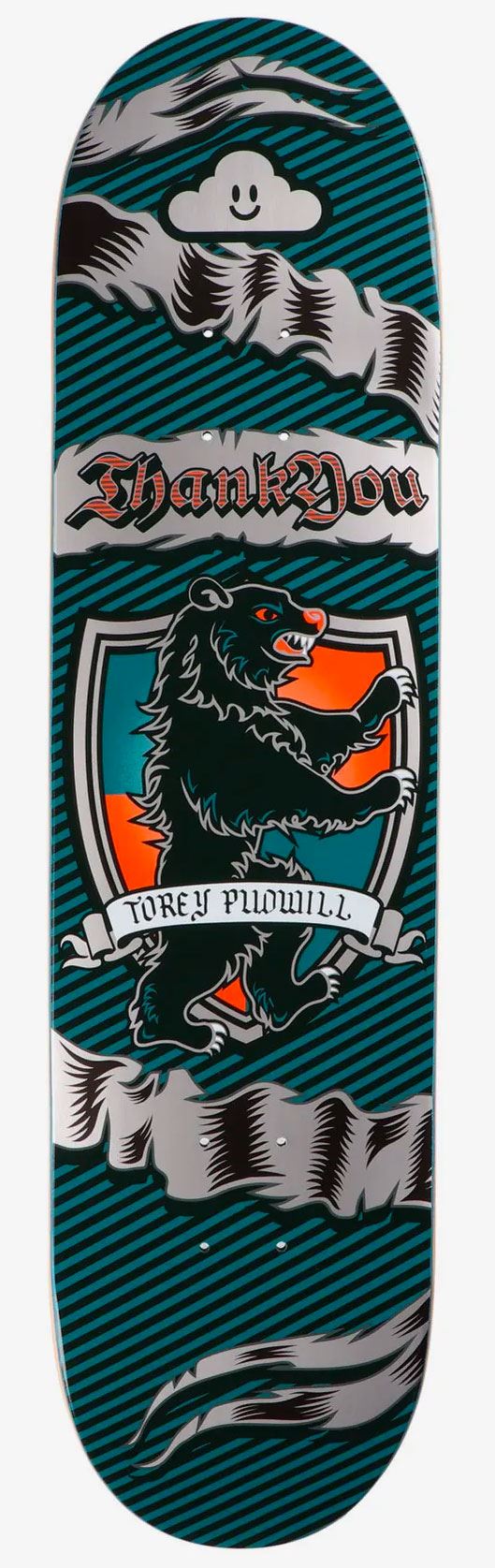 Thank You Torey Pudwill Medieval Skateboard Deck - 7.75